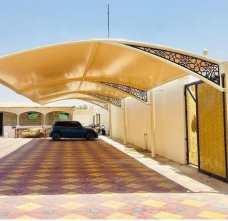 إنشاء مواقف سيارات مظلات مغطاة شمال الرياض