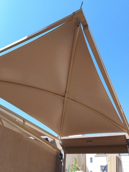 مظلات PVC للممرات والمداخل حي طويق الرياض