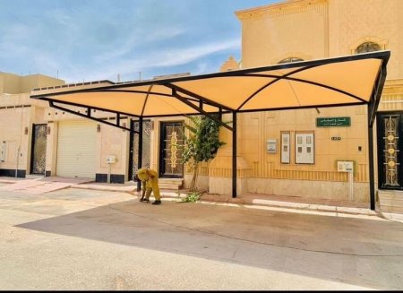 ورشة تركيب مظلات ملاحق قماش PVC بديل الشينكو شمال الرياض