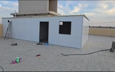تنفيذ غرف حراسة بألواح ساندوتش بنل حي الوادي الرياض